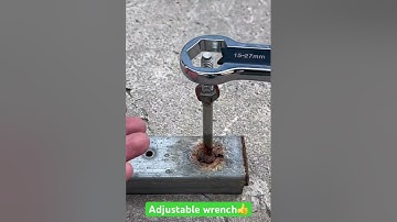 Adjustable wrench: must have tool:)