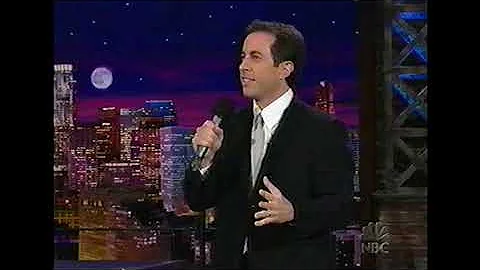 JERRY SEINFELD TONIGHT SHOW! STAND UP AND INTERVIE...