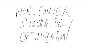 Non-Convex Stochastic Optimization