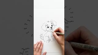 Dot to Dot Turns Into THIS Cute Puppy #educationalvideos #cat #kidslearning