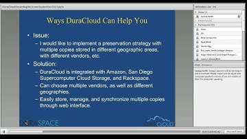 DuraCloud Brown Bag Series: Ways DuraCloud Can Help You!