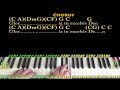 Angels We Have Heard On High - Piano Cover Lesson with Lyrics/Chords