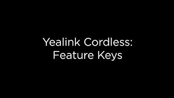 Using the Feature Keys/Buttons on your Midco Yealink Cordless Phone