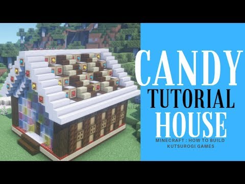マインクラフト お菓子の家の作り方 額縁とガラス板でカラフルでかわいい家に 修正版 Youtube