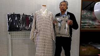 仕立て上がり和装ロングコートの説明です徳島呉服寝具洋服タオルギフト山善