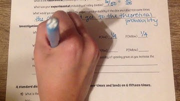 CCSS7 - Unit 9 - Lesson 2 - Theoretical v. Experimental Probability