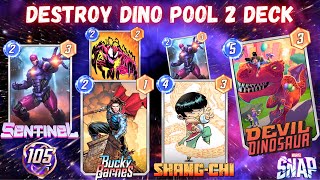 Destroy Dino Pool 2 Deck Marvel Snap Gameplay