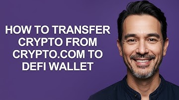 How To Transfer Crypto From Crypto.Com To Defi Wallet - KevinHowTo