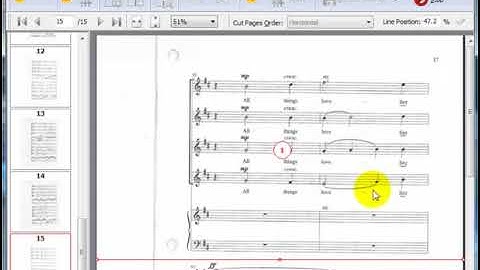 Using A-PDF Cut and Crop to Split Music Pages and Cut Borders