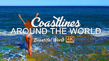 Beautiful Shorelines & Coastlines Around The World 4K | Relaxing music and scenery