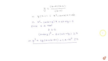 1. For real x, the function (x-a) (r-b)/(r-c) will assun all real values provided a. a gtbC c.a...