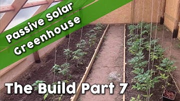 Passive Solar Greenhouse Build Part 7 - Preparing Soil Beds & Planting Out
