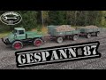 Gespann 87 - #Unimog 406 mit  2 Anhänger -  Da werden Erinnerungen wach  ! Kartoffeln feuern