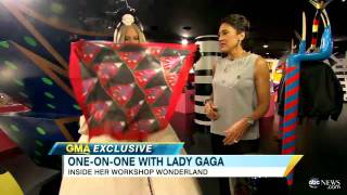 Lady Gaga Interview: Costumes in Barney's - Exclusive Tour of 'You and I' Singer's Charitable Shop