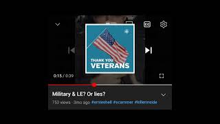 Proof Ernie Claimed To Be Military & Law Enforcement