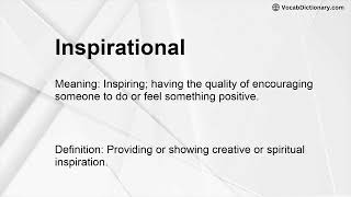 Inspirational Meaning