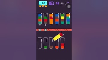 Cups - water sort puzzle | level 88 | ⭐️⭐️⭐️