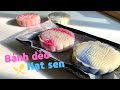 Cách làm bánh dẻo hạt sen bằng bột nếp thường || snow skin mooncake with lotus  fillings