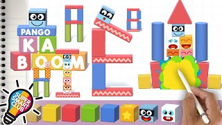 Make Block Letters & KABOOM it with Pango! Stacking Cube Puzzles screenshot 2