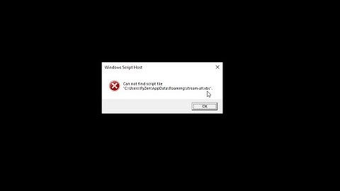 Cara menghilangkan Eror Windows Script Host Can not find script file