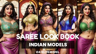 [4K] Ai Art Indian Lookbook Model Al Art Video #Saree  #Beauty #Stunninglook #Viral #Ai #Aimodel