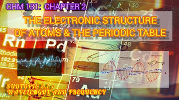 CHM 131: (2.1) WAVELENGHT AND FREQUENCY