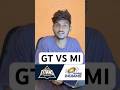 GT vs MI 2026 💥 Mumbai Comeback ya GT Dominance? Full Analysis | #shorts #gtvsmi #ipl2026 #trending