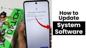 How to Update System Software In Infinix Hot 40 Pro