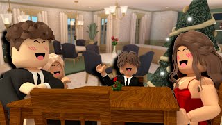 Family Goes to FANCY Restaurant! **CHAOTIC** | Roblox Bloxburg Family Roleplay w/voices