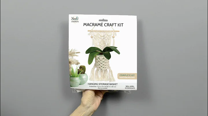 Create Your Own Macrame Hanging Storage Basket with This Kit
