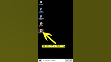 Shutdown button shortcut | Shutdown button | Shutdown shortcut key | Shutdown button create | button