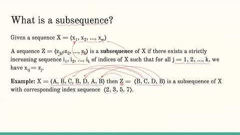 [Algorithms] What is the longest common subsequence problem?