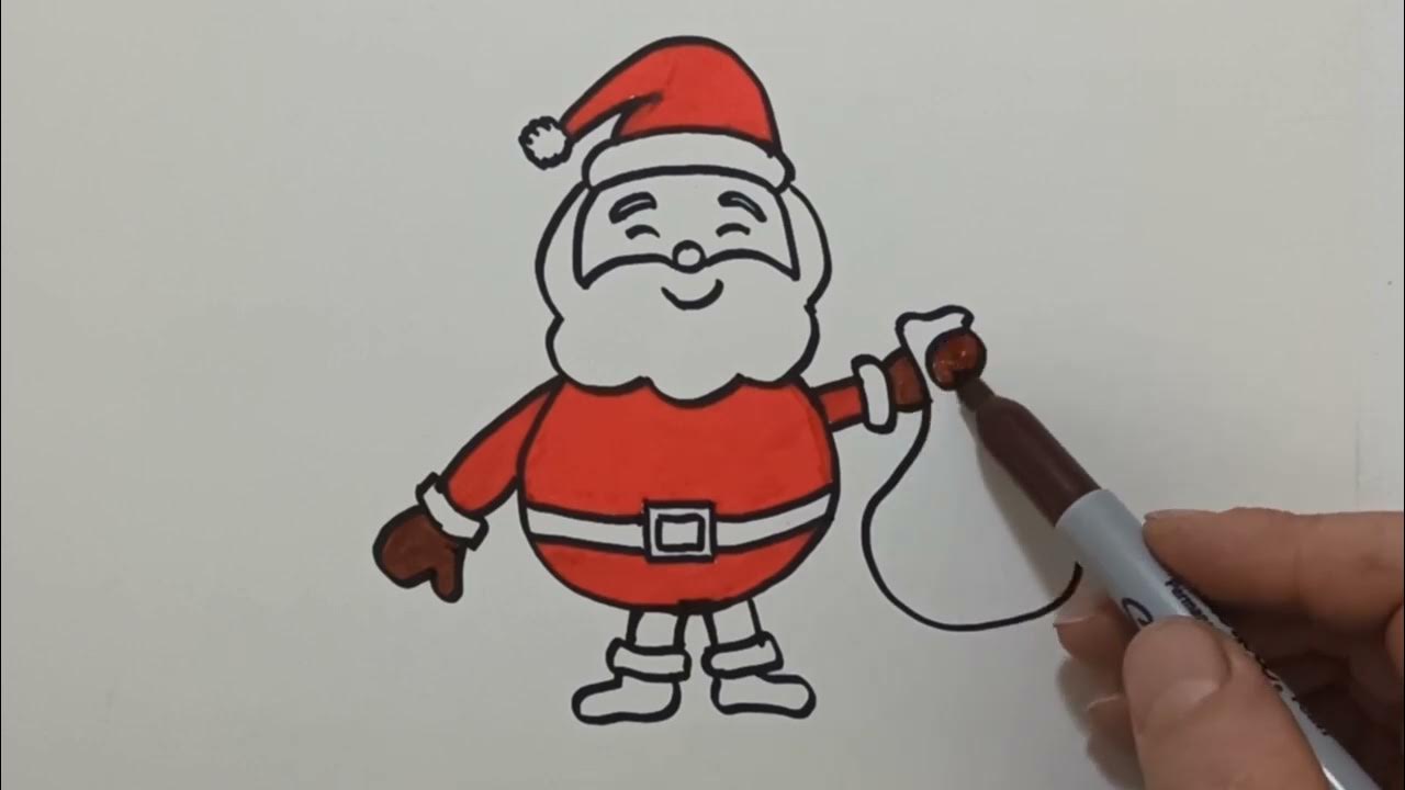 Kolay Noel Baba Çizimi, Çok Kolay Noel Baba Nasıl Çizilir, Kolay Resim