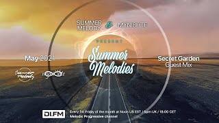 Summer Melodies on DI.FM - June 2021 with myni8hte \& Guest Mix from Secret Garden