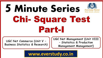 Chi - Square Test (Part 1) | 5 Minute Series | NTA UGC Net Commerce & Management