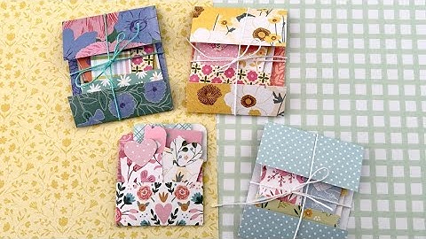 Mini Loaded Pocket - Use Your Paper Stash/Scraps - Happy Mail Swap/Gift Ides - Budget Crafting