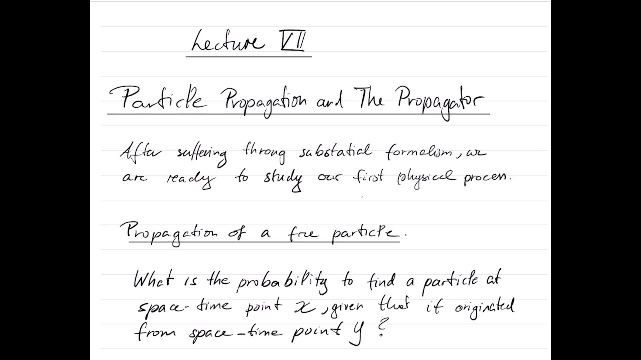 Quantum Field Theory Lecture 7 - YouTube