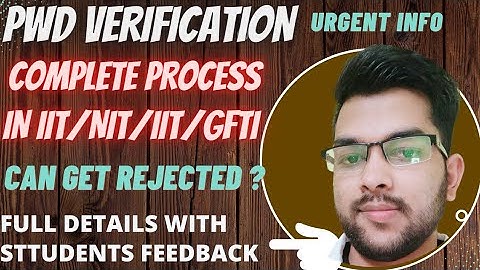 PWD Students physical verification 2022 | How it