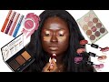 TRYING NEW MAKEUP : A Struggle Video | Black Radiance, Huda Beauty, Maybelline, NYX, Pixi, Buxom