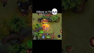 Aldous vs yin oneshot🔥#Aldous #shorts #mlbb #viral