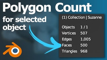 Blender Polygon Count for Selected Object and Scene Statistics