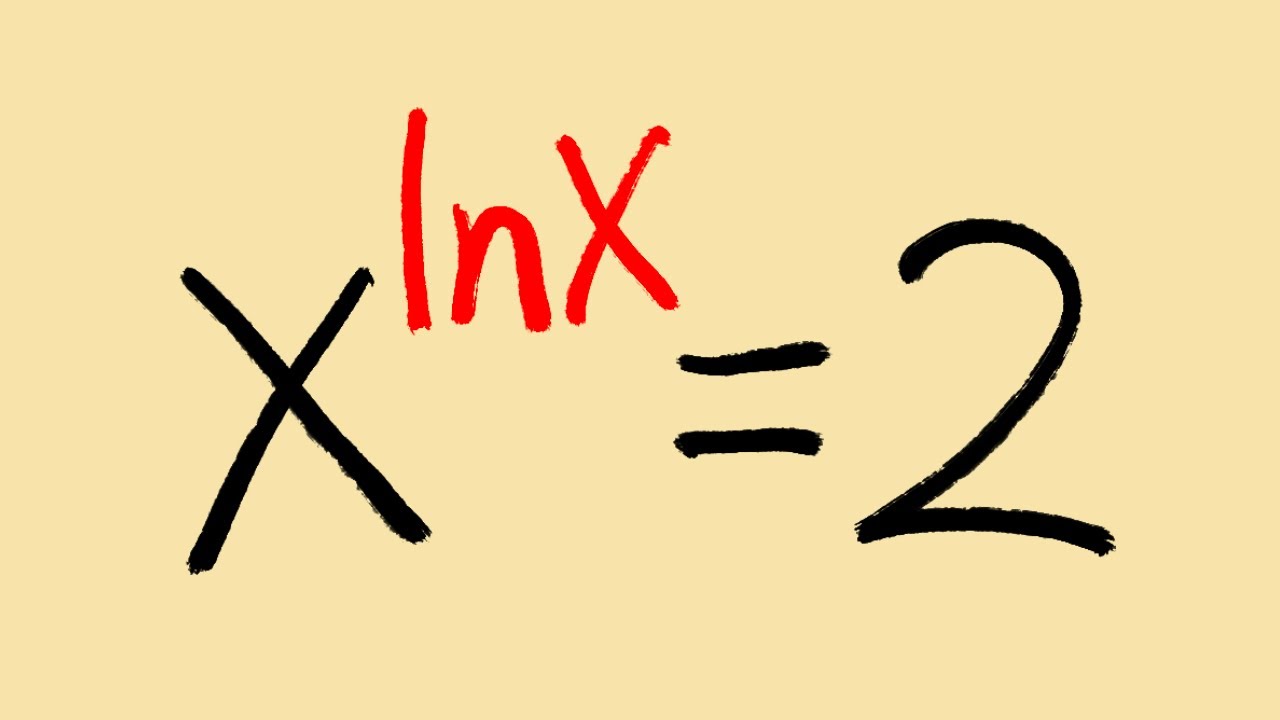 How To Solve The Exponential Equation X ln x 2 By Using Logarithm How To Solve The Exponential Equation X ln x 2 By Using Logarithm