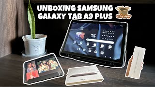 Unboxing Samsung Galaxy Tab A9 Plus✨ | Accessories unboxing | Stylus pen, Tablet Cover Case |