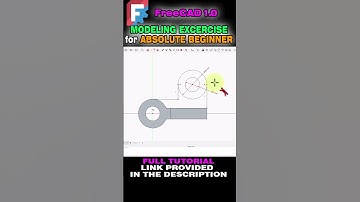 FreeCAD 1.0 - Absolute Beginner Tutorial : 3D Parametric Modeling with FreeCAD