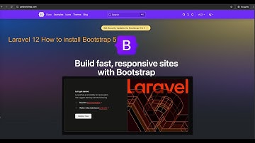 Laravel 12 How to install Bootstrap 5