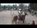 Jousting - 1st Session, Double Unhorsing, Mark Desmond & Charlie Andrews, Sherwood Forest