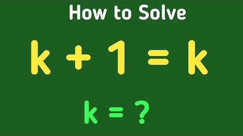 Amazing Olympiad Math Problem: find k!
