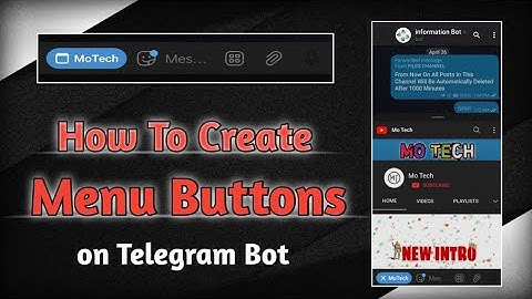 How To Make Menu Button on Telegram Bots | Simple Steps Malayalam MoTech #telegram #NewUpdate