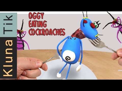 KLUNA TIK Eating OGGY EATING COCKROACHES for REAL | Mukbang eating asmr