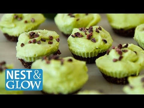 FAST Chocolate Avocado Lime Cheesecakes - Raw Vegan + Healthy